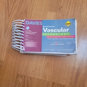 DAVIES ScoreCards for Vascular Technology Flashcards - Blue & Pink